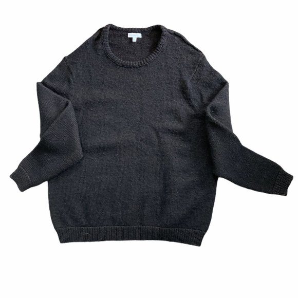 Calibrate Black Chunky Crewneck Sweater - Picture 3 of 8